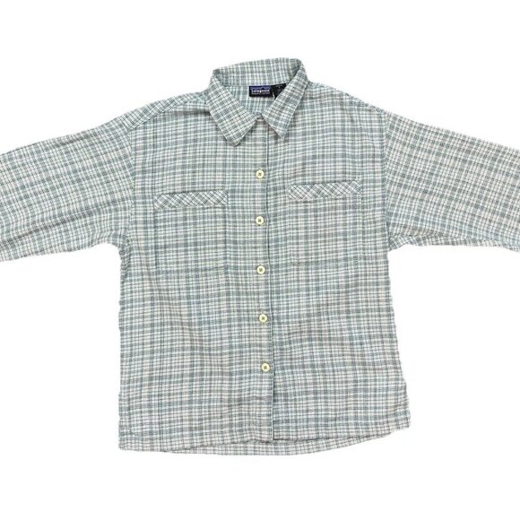 Patagonia Women’s Fjord Flannel Shirt S Organic Cotton Long Sleeve EXCELLENT - Picture 2 of 10